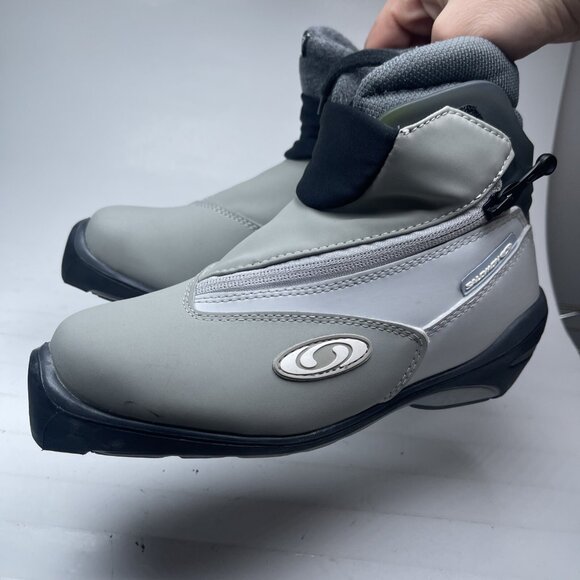 Excellent condition! Salomon Women SNS Profil Cross Country Gray Ski Boots US 5 - Picture 7 of 16